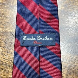 Brooks Brothers boys Burgundy and Navy Diagonal Tie